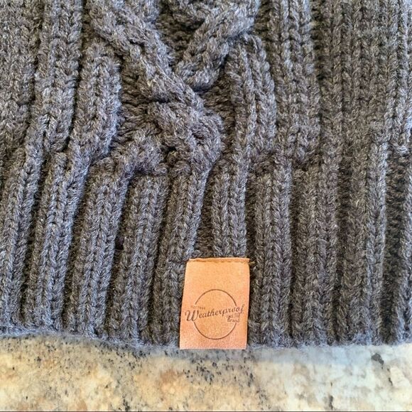 Weatherproof NWT Weatherproof Vintage Cable Knit Pullover Sweater Medium Gray - Picture 5 of 11